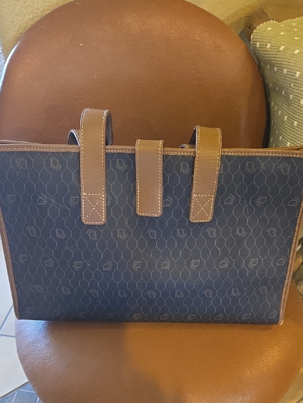 Vintage Dior  Brown Tote Bag - Classic Carryall